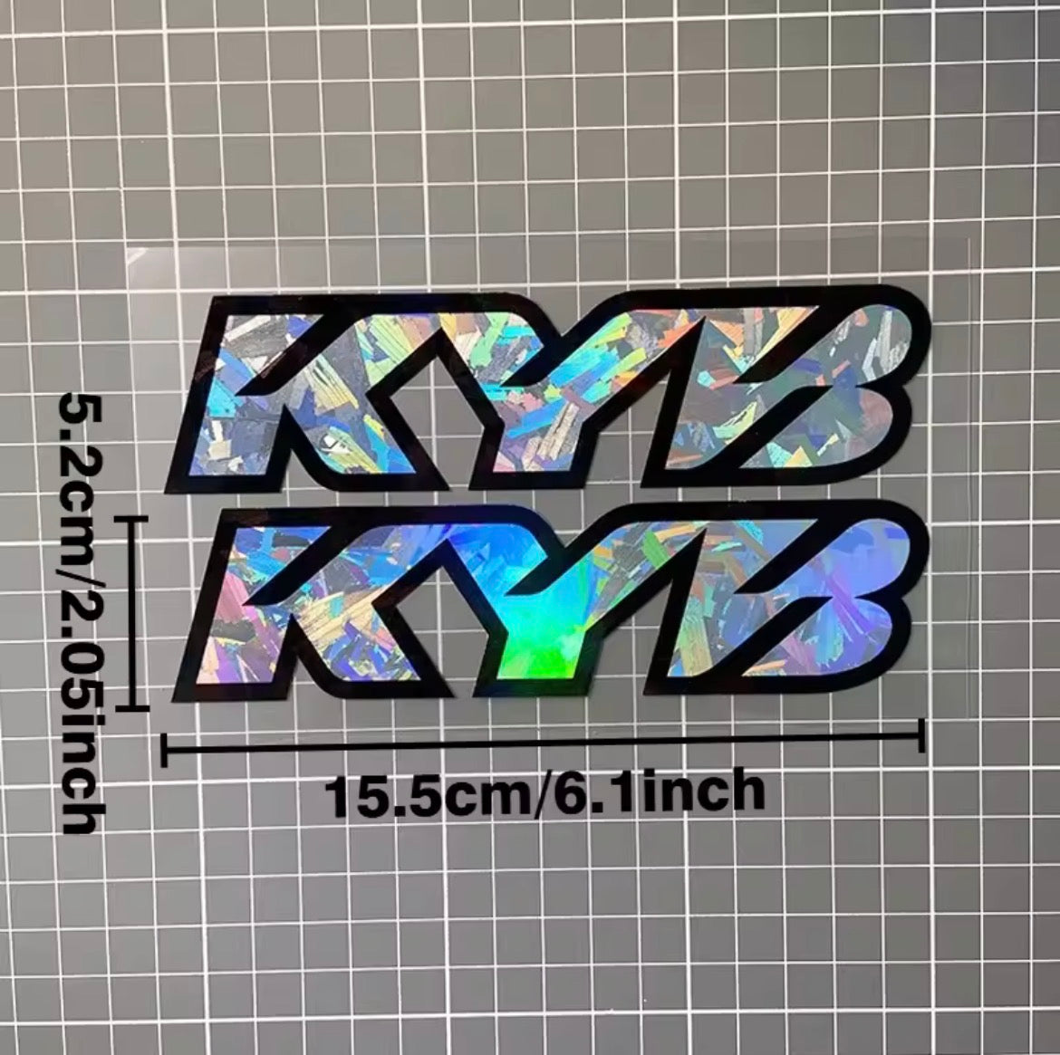 Holographic fork stickers ￼
